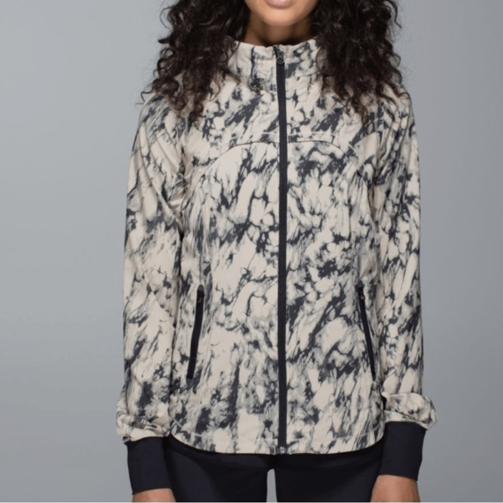 Lululemon Bring Back The Track Jacket in Great Granite Mojave Tan